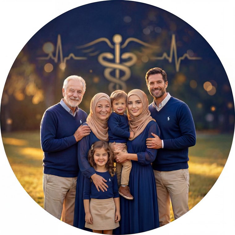 A family enjoying better health together